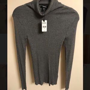 Express gray turtleneck